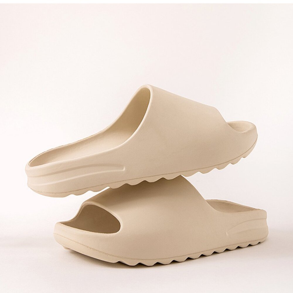 Women's Extra-Thick Foam Comfort Slides – Soft EVA Spa Sandals for Eve！！！Beige